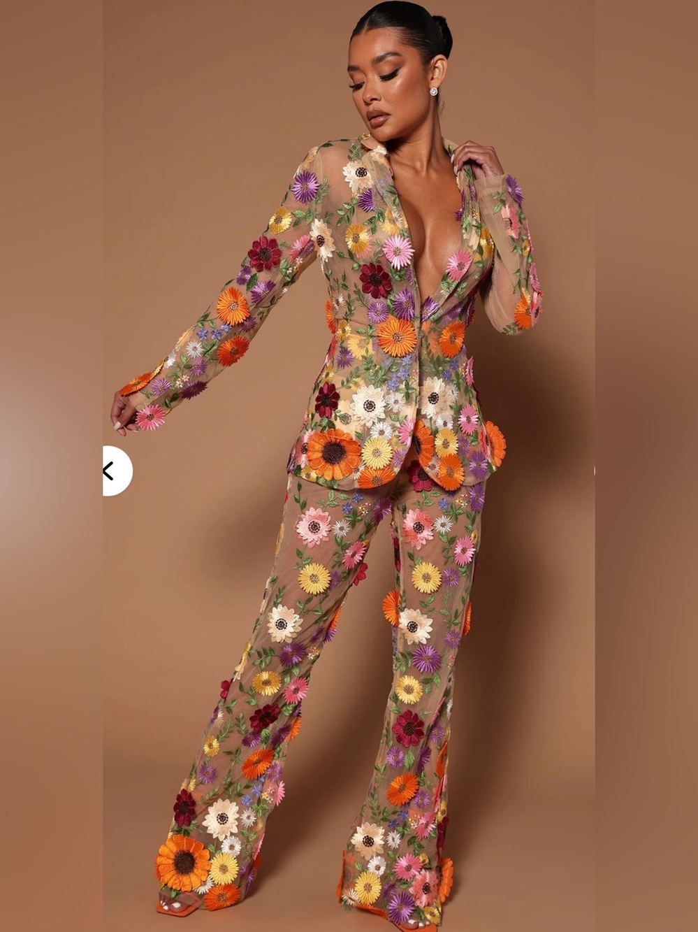Fashion Nova Celena Floral Suit